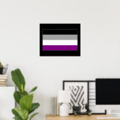 Flag für den asexuellen Stolz Poster (Heimbüro)