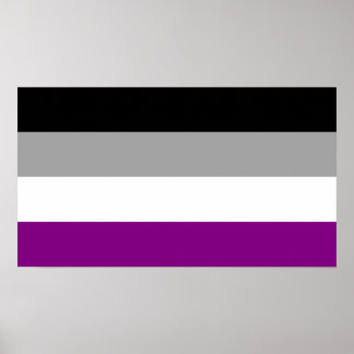 Flag für den asexuellen Stolz Poster