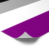 Flag für den asexuellen Stolz Poster (Ecke)