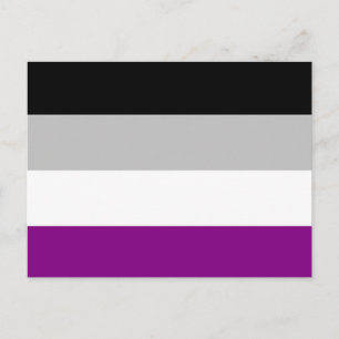 Flag für den asexuellen Stolz Postkarte