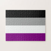 Flag für den asexuellen Stolz Puzzle (Horizontal)