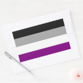 Flag für den asexuellen Stolz Rechteckiger Aufkleber (Umschlag)