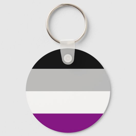 Flag für den asexuellen Stolz Schlüsselanhänger (Vorderseite)