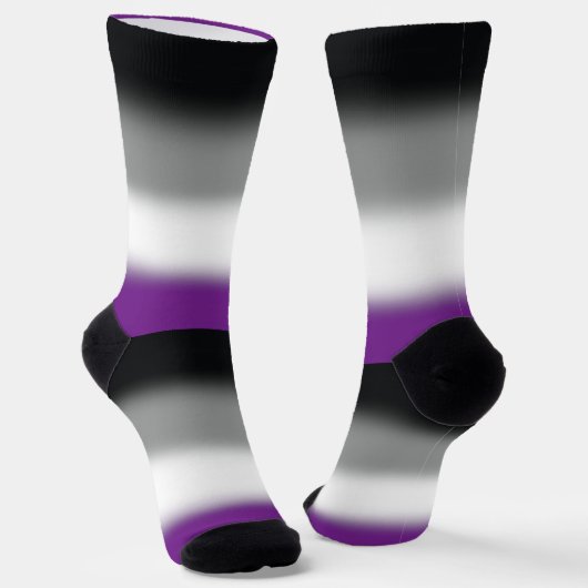 Flag für den asexuellen Stolz Socken (Gewinkelt)