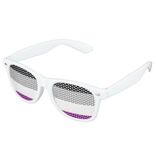 Flag für den asexuellen Stolz Sonnenbrille (Schrägansicht)