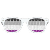 Flag für den asexuellen Stolz Sonnenbrille (Vorderseite)