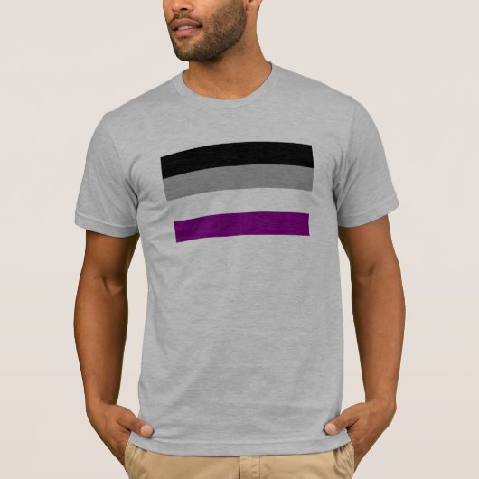 Flag für den asexuellen Stolz T-Shirt (Vorderseite)