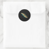 Flag für den Behindertenstand _1 Runder Aufkleber (Tasche)