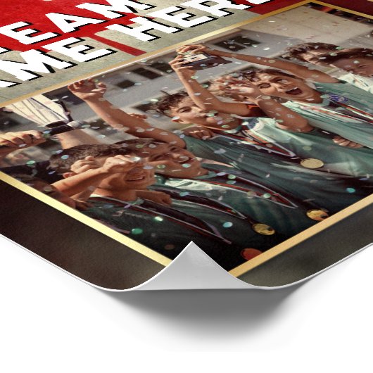 Flag für den benutzerdefinierten Speicher-Mate-Vor Poster (Ecke)