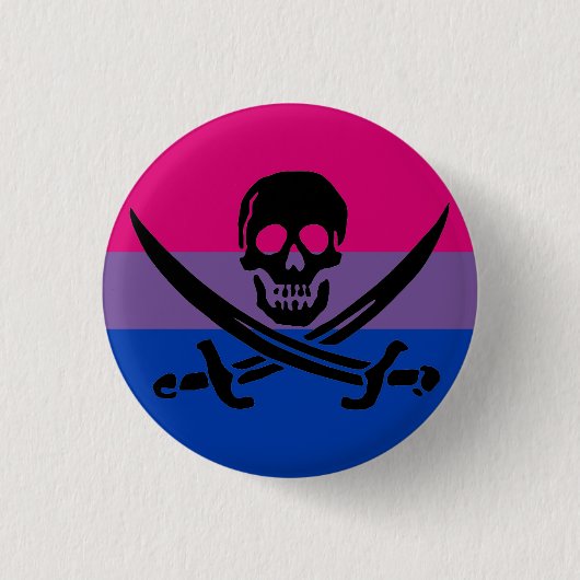 Flag für den Bisexual Pirate Button (Vorderseite)