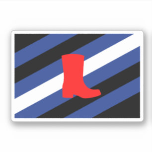 Flag für den Boot-Pride Aufkleber