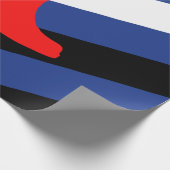 Flag für den Boot-Pride Geschenkpapier (Ecke)