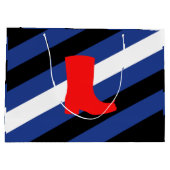 Flag für den Boot-Pride Große Geschenktüte (Rückseite)