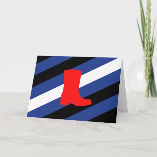 Flag für den Boot-Pride Karte (Vorderseite)