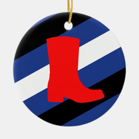 Flag für den Boot-Pride Keramik Ornament (Vorne)