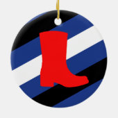 Flag für den Boot-Pride Keramik Ornament (Hinten)