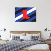 Flag für den Boot-Pride Leinwanddruck (Insitu (Schlafzimmer))