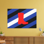 Flag für den Boot-Pride Leinwanddruck (Insitu (Wohnzimmer))