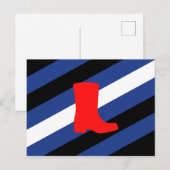 Flag für den Boot-Pride Postkarte (Vorne/Hinten)