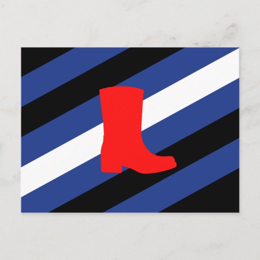 Flag für den Boot-Pride Postkarte (Vorderseite)