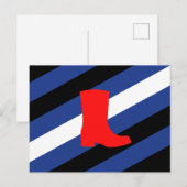 Flag für den Boot-Pride Postkarte (Vorne/Hinten)