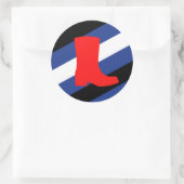 Flag für den Boot-Pride Runder Aufkleber (Tasche)