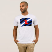 Flag für den Boot-Pride T-Shirt (Vorne ganz)