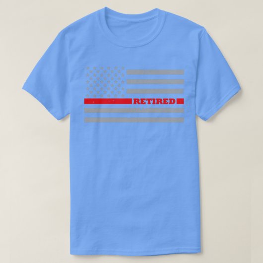 Flag für den Feuerwehrmann mit roter Linie T-Shirt (Design vorne)
