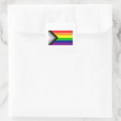 Flag für den Fortschritt Quadratischer Aufkleber (Tasche)