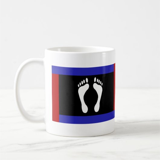 Flag für den Fußboden (Footprint) Kaffeetasse (Links)