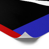 Flag für den Fußboden (Footprint) Poster (Ecke)