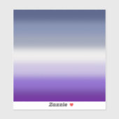 Flag für den "Gradient Butch Lesbian Pride" - "But Aufkleber (Blatt)
