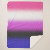 Flag für den Gradient Genderfluid - Flag für Gende Sherpadecke (Vorderseite)
