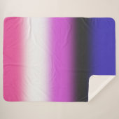 Flag für den Gradient Genderfluid - Flag für Gende Sherpadecke (Vorderseite (Horizontal))