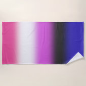 Flag für den Gradient Genderfluid - Flag für Gende Strandtuch (Vorderseite)