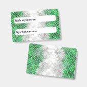 Flag für den kieseligen Boho, individuell anpassba Ausweis (Vorder- & Rückseite)