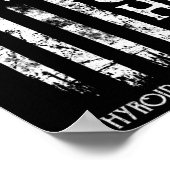 Flag für den Krebserwärmer 1 Poster (Ecke)
