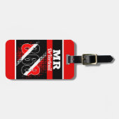 Flag für den Namen / 868-Dot-Muster Gepäckanhänger (Vorderseite horizontal)