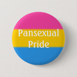 Flag für den Pansexual-Stolz (Text) Button