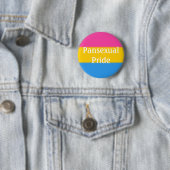 Flag für den Pansexual-Stolz (Text) Button (Beispiel)