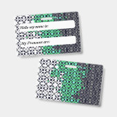 Flag für den pixelförmigen, benutzerdefinierbaren  ausweis (Vorder- & Rückseite)