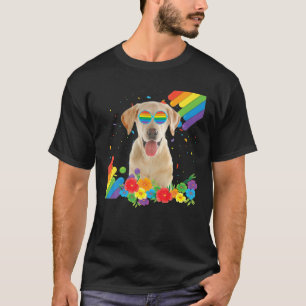 Flag für den stolzen LGBT Gay Labrador Retriever D T-Shirt