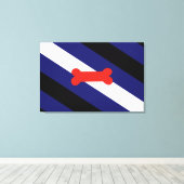 Flag für den Welpenspielstand Leinwanddruck (Insitu (Holzboden))