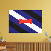 Flag für den Welpenspielstand Leinwanddruck (Insitu (Wohnzimmer))