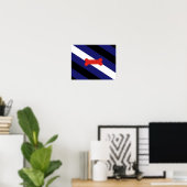 Flag für den Welpenspielstand Poster (Heimbüro)