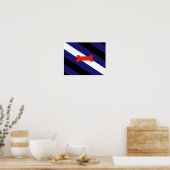 Flag für den Welpenspielstand Poster (Küche)