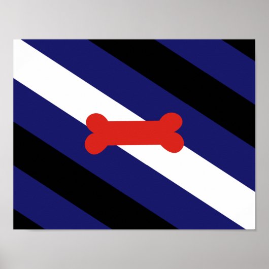 Flag für den Welpenspielstand Poster (Vorne)