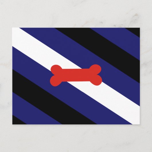 Flag für den Welpenspielstand Postkarte (Vorderseite)