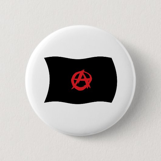 Flag für die Anarchistenbewegung Button (Vorderseite)