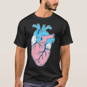 Flag für die anatomische Herz-Trans-Fahne LGBTQ Re T-Shirt
